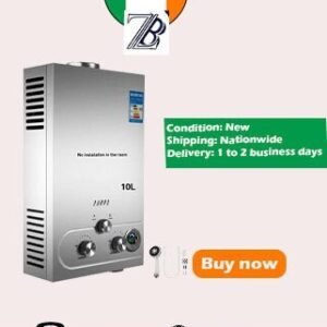 10L Propane Gas Hot Water Heater – Tankless Instant Heating System for Bathroom, RV, Camping