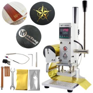 0â€“350Â°C Hot Foil Stamping Machine, 8x10cm Bronzing Machine with Adjustable Temperature Holder for Precision Printing