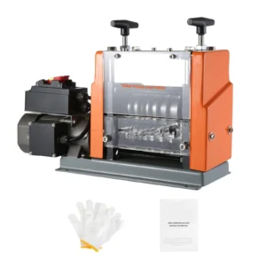0.06”-0.98” Automatic Wire Stripping Machine, 1.5-25mm Motorized Electric Wire Stripper 7 Channels Stripper for Recycling Scrap Copper