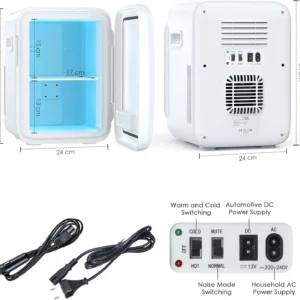 10L Portable Mini Fridge AC/DC – Compact Cooler for Home and Car Use