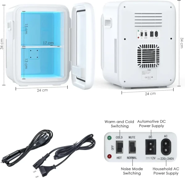 10L Portable Mini Fridge AC/DC – Compact Cooler for Home and Car Use - Image 14
