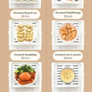 12L 3-Layer Electric Steamer – Intelligent Food Steaming with Auto Shut-Off & Anti-Dry Safety System