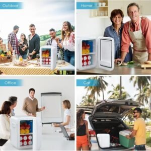 10L Portable Mini Fridge AC/DC – Compact Cooler for Home and Car Use