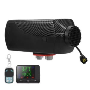 12V/24V/220V All-in-One Diesel Air Heater LCD For Caravan Houses Mobile Home Trucks Motor-home Boat Bus Room Garages Cars â€“ Parking Heater with Silencer, LCD Display, and Remote Control