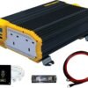 1100W 12V to 230V Power Inverter – Modified Sine Wave DC to AC Converter with AC Outlets & Installation Kit