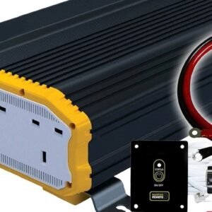 1100W 12V to 230V Power Inverter – Modified Sine Wave DC to AC Converter with AC Outlets & Installation Kit