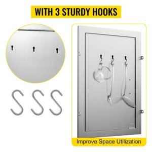 14×20″ Single-Walled Stainless Steel Island Access Door – Perfect for Kitchen and BBQ Applications