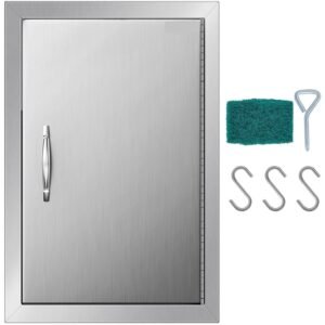 14×20″ Single-Walled Stainless Steel Island Access Door – Perfect for Kitchen and BBQ Applications
