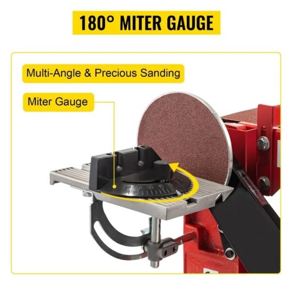 1420 r/min Adjustable Electric Bench Belt Sander  4 x 36 with 6 Disc Includes 4 Rubber Foot Pads & Combo - Image 12