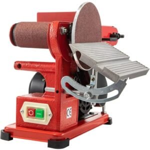 1420 r/min Adjustable Electric Bench Belt Sander  4 x 36 with 6 Disc Includes 4 Rubber Foot Pads & Combo