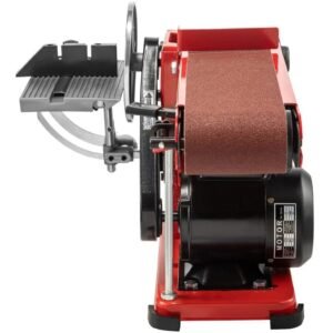 1420 r/min Adjustable Electric Bench Belt Sander  4 x 36 with 6 Disc Includes 4 Rubber Foot Pads & Combo