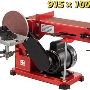 1420 r/min Adjustable Electric Bench Belt Sander  4 x 36 with 6 Disc Includes 4 Rubber Foot Pads & Combo