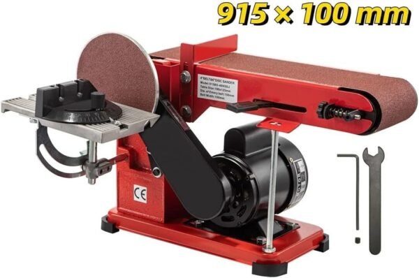 1420 r/min Adjustable Electric Bench Belt Sander  4 x 36 with 6 Disc Includes 4 Rubber Foot Pads & Combo - Image 6