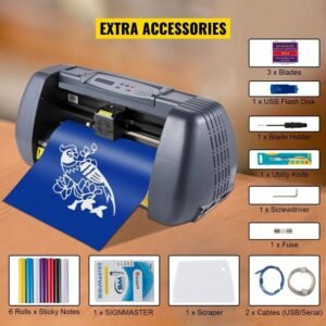 14-Inch Vinyl Cutting Plotter Printer – Precision Sign Making with Adjustable Force and Speed