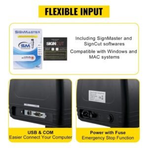 1350mm Vinyl Cutter with LED Guide Light – High-Precision SignCut Label Maker & Vinyl Plotter