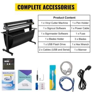 1350mm Vinyl Cutter with LED Guide Light – High-Precision SignCut Label Maker & Vinyl Plotter