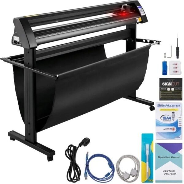 1350mm Vinyl Cutter with LED Guide Light – High-Precision SignCut Label Maker & Vinyl Plotter