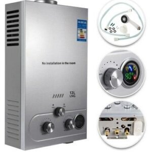 12L Tankless Propane Gas Water Heater delivers instant, energy-efficient hot water on demand. Ideal for homes, cabins, and outdoor use.