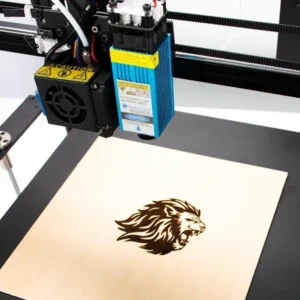 12V 5.5W CNC Laser Module with 450nm wavelength delivers precise engraving and cutting, ideal for wood, acrylic, leather, and DIY CNC projects.