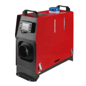 12V Diesel Air Heater with LCD switch and remote control provides fast, efficient heating with 1 air outlet. Perfect for RVs, trucks, buses, cars, SUVs, and caravans.